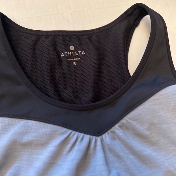 Athleta Freedom Super Charged mesh tank w/ built in sports bra Sz-S Z3 - Picture 8 of 11